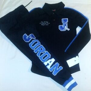Jordan Boys Youth 2pc Collegiate Style Jogger Set - Small